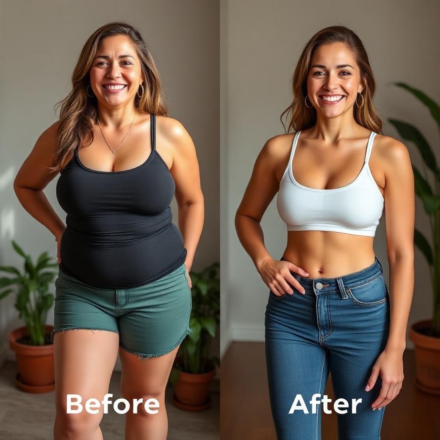 Antes e depois de Juliana Martins